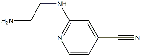2-[(2-aminoethyl)amino]isonicotinonitrile 结构式