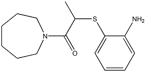 2-[(2-aminophenyl)sulfanyl]-1-(azepan-1-yl)propan-1-one 结构式