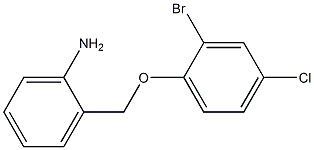 2-[(2-bromo-4-chlorophenoxy)methyl]aniline 结构式
