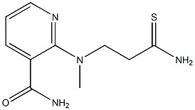 2-[(2-carbamothioylethyl)(methyl)amino]pyridine-3-carboxamide 结构式