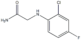 2-[(2-chloro-4-fluorophenyl)amino]acetamide 结构式
