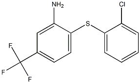 2-[(2-chlorophenyl)sulfanyl]-5-(trifluoromethyl)aniline 结构式