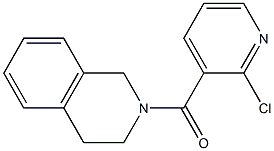 2-[(2-chloropyridin-3-yl)carbonyl]-1,2,3,4-tetrahydroisoquinoline 结构式