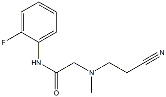 2-[(2-cyanoethyl)(methyl)amino]-N-(2-fluorophenyl)acetamide 结构式