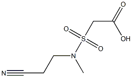 2-[(2-cyanoethyl)(methyl)sulfamoyl]acetic acid 结构式