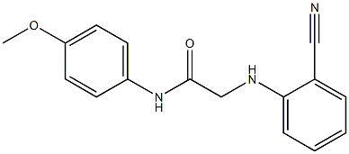 2-[(2-cyanophenyl)amino]-N-(4-methoxyphenyl)acetamide 结构式