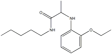 2-[(2-ethoxyphenyl)amino]-N-pentylpropanamide 结构式