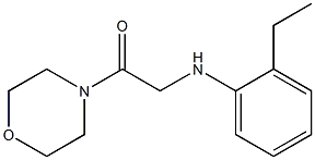 2-[(2-ethylphenyl)amino]-1-(morpholin-4-yl)ethan-1-one 结构式