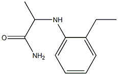 2-[(2-ethylphenyl)amino]propanamide 结构式