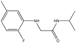 2-[(2-fluoro-5-methylphenyl)amino]-N-(propan-2-yl)acetamide 结构式