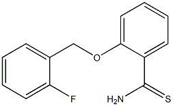 2-[(2-fluorobenzyl)oxy]benzenecarbothioamide 结构式