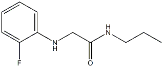 2-[(2-fluorophenyl)amino]-N-propylacetamide 结构式