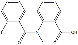 2-[(2-iodobenzoyl)(methyl)amino]benzoic acid 结构式