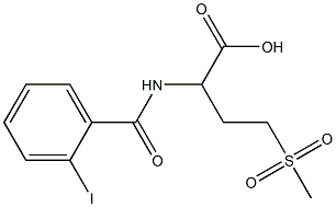 2-[(2-iodophenyl)formamido]-4-methanesulfonylbutanoic acid 结构式