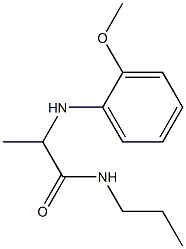 2-[(2-methoxyphenyl)amino]-N-propylpropanamide 结构式