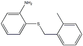 2-[(2-methylbenzyl)thio]aniline 结构式