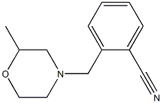 2-[(2-methylmorpholin-4-yl)methyl]benzonitrile 结构式