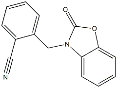 2-[(2-oxo-1,3-benzoxazol-3(2H)-yl)methyl]benzonitrile 结构式