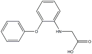 2-[(2-phenoxyphenyl)amino]acetic acid 结构式