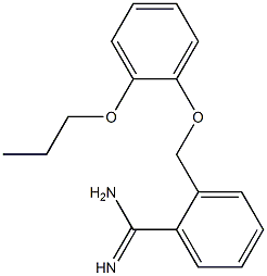 2-[(2-propoxyphenoxy)methyl]benzenecarboximidamide 结构式