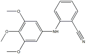 2-[(3,4,5-trimethoxyphenyl)amino]benzonitrile 结构式