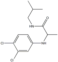 2-[(3,4-dichlorophenyl)amino]-N-(2-methylpropyl)propanamide 结构式