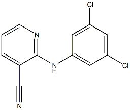 2-[(3,5-dichlorophenyl)amino]pyridine-3-carbonitrile 结构式