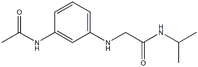 2-[(3-acetamidophenyl)amino]-N-(propan-2-yl)acetamide 结构式