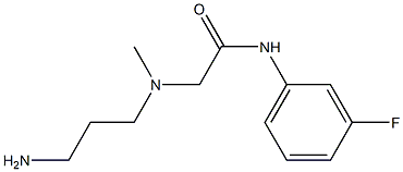 2-[(3-aminopropyl)(methyl)amino]-N-(3-fluorophenyl)acetamide 结构式