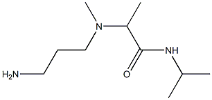 2-[(3-aminopropyl)(methyl)amino]-N-(propan-2-yl)propanamide 结构式
