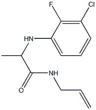 2-[(3-chloro-2-fluorophenyl)amino]-N-(prop-2-en-1-yl)propanamide 结构式