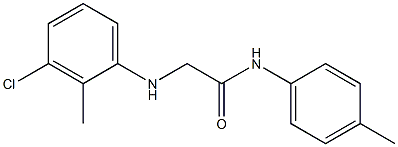 2-[(3-chloro-2-methylphenyl)amino]-N-(4-methylphenyl)acetamide 结构式