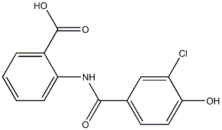 2-[(3-chloro-4-hydroxybenzene)(methyl)amido]benzoic acid 结构式