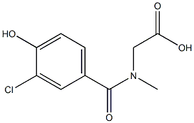 2-[(3-chloro-4-hydroxyphenyl)-N-methylformamido]acetic acid 结构式