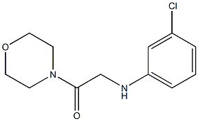 2-[(3-chlorophenyl)amino]-1-(morpholin-4-yl)ethan-1-one 结构式
