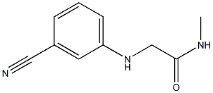 2-[(3-cyanophenyl)amino]-N-methylacetamide 结构式