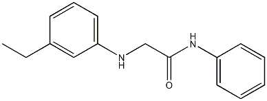 2-[(3-ethylphenyl)amino]-N-phenylacetamide 结构式