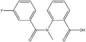 2-[(3-fluorobenzoyl)(methyl)amino]benzoic acid 结构式