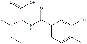 2-[(3-hydroxy-4-methylbenzoyl)amino]-3-methylpentanoic acid 结构式