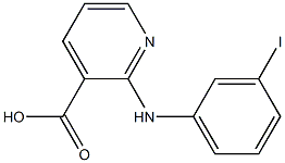 2-[(3-iodophenyl)amino]pyridine-3-carboxylic acid 结构式