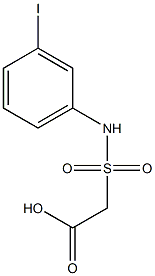 2-[(3-iodophenyl)sulfamoyl]acetic acid 结构式