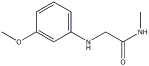 2-[(3-methoxyphenyl)amino]-N-methylacetamide 结构式