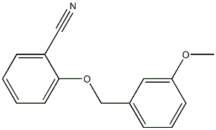 2-[(3-methoxyphenyl)methoxy]benzonitrile 结构式