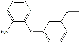 2-[(3-methoxyphenyl)sulfanyl]pyridin-3-amine 结构式