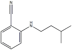 2-[(3-methylbutyl)amino]benzonitrile 结构式