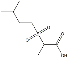 2-[(3-methylbutyl)sulfonyl]propanoic acid 结构式