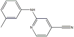 2-[(3-methylphenyl)amino]isonicotinonitrile 结构式