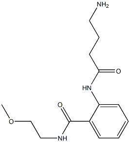 2-[(4-aminobutanoyl)amino]-N-(2-methoxyethyl)benzamide 结构式