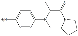 2-[(4-aminophenyl)(methyl)amino]-1-(pyrrolidin-1-yl)propan-1-one 结构式