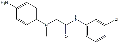 2-[(4-aminophenyl)(methyl)amino]-N-(3-chlorophenyl)acetamide 结构式